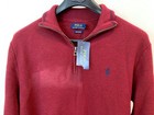Polo Ralph Lauren Men s Sweater Large Cotton Half-zip Pullover Nwt - Damage Read