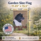 Caroline s Treasures Akita On Faux Burlap With Pine Cones Garden Flag Ss4061gf