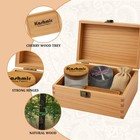 Cherry Stash Box With Accessories  Jar  grinder Premium Wood Storage Box Kashmir