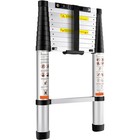 Telescoping Ladder Aluminum Extension Step 10 5 Ft Multi-purpose Portable