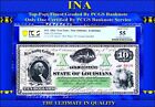  10 State Of Louisiana New Orleans 1866 Us Obsolete Currency Pcgs 55 Rare Finest