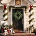 24  Artificial Christmas Cedar Wreath W berries Front Door Holiday Decoration   