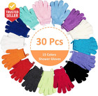 30 Pcs Exfoliating Gloves For Shower  15 Colors Body Exfoliator Glove With Hangi