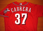 Cincinnati Reds Los Rojos Ramon Cabrera 2016 Game Used Worn Jersey W mlb Holo