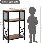 10 Gallon Fish Tank Stand  Aquarium Stand With 3-tier Storage 10 