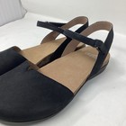 048 Excellent Dansko Rowan Nubuck Women s Shoes  Black  Size 39 Eu Us 8 5-9