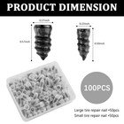 Tire Plug Kit 100pcs Flat Tire Repair Kit Rubber Screwdriver Car Truck Set Count