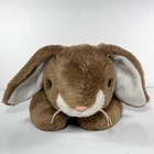 Vintage Ty Beanie Buddies Ears Bunny Rabbit 14  Plush Brown   White 2001