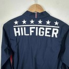 Tommy Hilfiger Boys Long Sleeve Button Up Color Block Flag Kids Size Xl