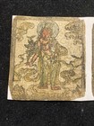Antique Mongolian Tibetan Buddhist Tantric Painting  Amulet  Mongolia  a1-6x12