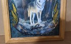 Old Milwaukee Wood The Wolf Beer Mirror Vintage 19  X 17   Wildlife Series 2