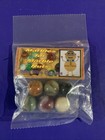 Jabo Vitro Classics Marbles For Marble Nuts  6 Ct Shooter Bag Signed Jim King    
