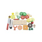 Melissa   Doug Wooden Sandwich Making Play Set With Tray 36 Pieces