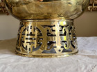 Vintage Brass Asian chinese Hot Pot Cooker Steamer