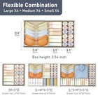  Drawer Organizer Clothes Dresser Organizer  Foldable Closet 12 Pack Beige