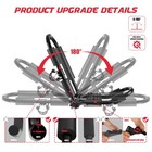 Forwode Premium Kayak Roof Rack  2 Pair J-bar Folding Black