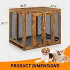 Dog Crate With Tray For Large Dogs Indoor Aesthetic Puppy Kennel House Dog Cage