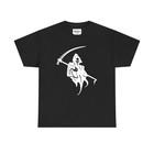 Grim Reaper Scythe Silhouette Gothic T-shirt Skeleton Death