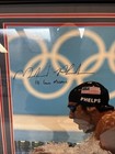 Michael Phelps Autographed 16x20 Photo Framed 18 Gold Medals Jsa Coa