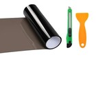 Car Light Tint Film  12  48 Inch Waterproof Headlight Wrap Film Roll Light Black
