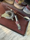 Vintage 1960 s Travel Bar Set With Travel Case Scotch  Bourbon  Rye Glassbottles