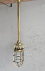 Vintage Brass Nautical Pendant Light  Marine Hanging Light Coastal Ceiling Light