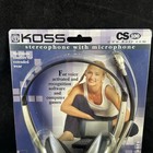 Koss Cvt Clear Voice Technology Cs-100 Hands Free Stereo Headset W  Microphone