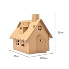 Nuobesty 5pcs Unfinished Christmas House Paint Set Art And Craft House For Kids