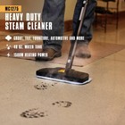 Mc1275 Heavy-duty Steam Cleaner  45 Minute Runtime  18   Mop Head  Brushes      