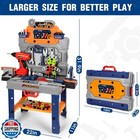 Tooybing Kids Tool Bench Set With Electric Drill And Realistic Tools  Constru