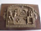1852 S c  Herring   Co   n y   Brass Fire Proof Safe Plaque