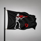 Q Llc - The Fix Pirate Skeleton Flag - New - Free Shipping