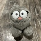 Vintage 1983 Garfield Nermal Laying Down Plush Grey Cat Fun Farm 
