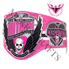 Bret Hart Legacy Championship Hitman Replica Title  Belt 2mm Brass  Pink   Black