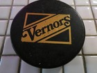 Muskegon Mohawks vernors Pop Company 1974 - 1975 Hockey Puck