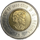 2006l Canada Churchill Toonie Proof Like 2 Dollars Double Date 1996-2006 Coin