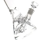 10 Inch Heavy Glass Bong Water Pipe Smoking Bong Beaker   14mm Bowl Hookah
