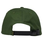 Krooked Skateboards Hat Double Ok Script Strapback Olive cream
