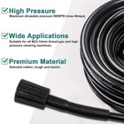 5800psi High Pressure Washer Hose M22-14mm Power Washer Extension Hose 50ft Us    