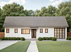 Custom Modern Cottage House Plan 2 Bedroom   2 Bathroom With Garage   Free Cad