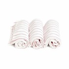 Glass Towel 24 Pcs Tea Towel Cloth 100  Cotton Kitchen Red Stripe Dish Towel 