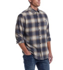 Weatherproof Vintage Men s Lightweight Plaid Flannel Shirt Blue Size Xl