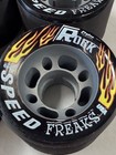 Sure Grip Rock Speed Freak Roller Skate Wheels 62mm Black 95a Set Of 8 New
