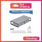 Lutown-teen Bunkie Board Twin Under Mattress High-density Polymer  Gray