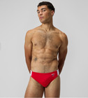 Speedo Men Red Retro Colorblock Swim Brief Swimwear Size 32