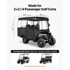 Golf Cart Cover 4 Passenger Waterproof Oxford Fabric Full Enclosure Clear New