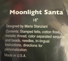 New Bucilla Original Moonlight Santa Felt Christmas Stocking Kit 18    86018