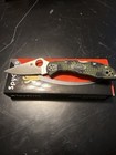 Spyderco Delica 4 Lightweight Folding Knife 3  Vg10 Steel Blade Green Frn Handle
