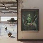 Vintage Alien Autopsy Wall Art  Sci-fi Area 51 S4 Poster  Ufo Nhi Cryptid Decor