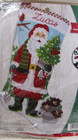 Bucilla Felt Stocking Applique Kit 18  Long Santa s Gardening Magic 89748e